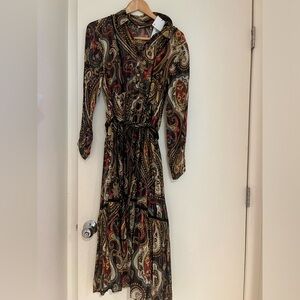 Zara long sleeve maxi dress. Brand new w tags size small